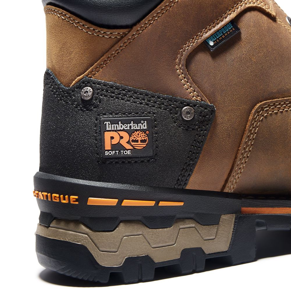 Bocanci De Muncă Timberland Barbati Maro/Negrii - Pro® Boondock 6\" Soft Toe - Romania - VPAROU892